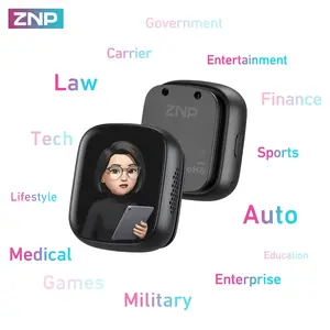 ZNP Z02 AI-Badge, Festival Gift, Interactive AI Companion Robot with AI Chat Function, Meeting Recording & Summarization, 24h Memo Reminder, Emotional Companion, Suitable for Work, Study, Entertainment, and Gift Giving