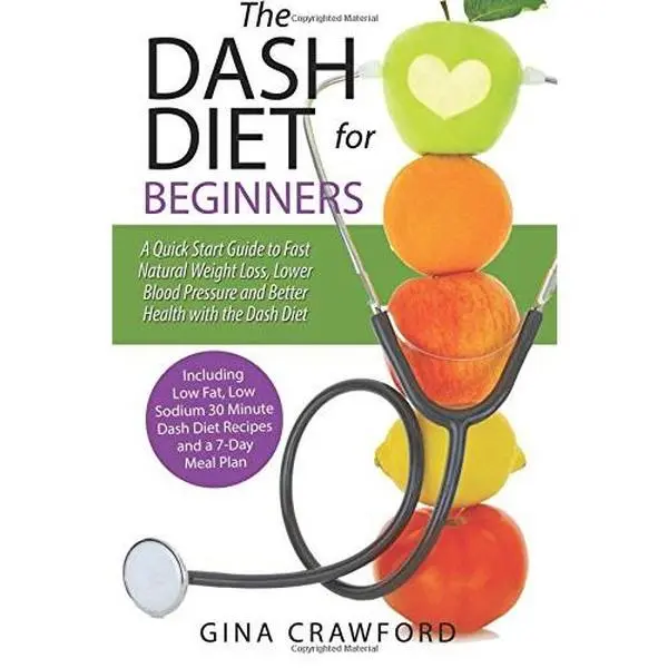 USED Book - DASH Diet for Beginners: A DASH Diet QUICK START GUIDE to Fast Natural Weight Loss, Lower Blood Pressure and Better Health, Including DASH Diet Recipes & 7-Day Meal Plan by Gina Crawford (Paperback) - english