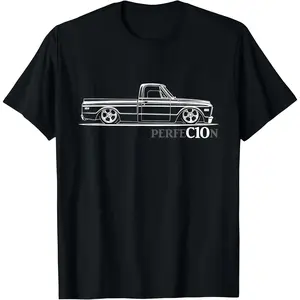 1967-1972 C10 Truck Silhouette C10 Truck Perfection Stance T-Shirt