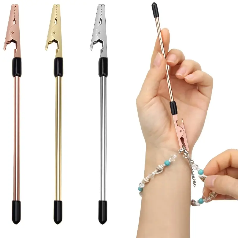 Jewelry Bracelet Holder Tool, Multi-Functional Non-Slip Clip, Lightweight Portable Thin Long Tail Clip, Jewelry Accessories Organizer