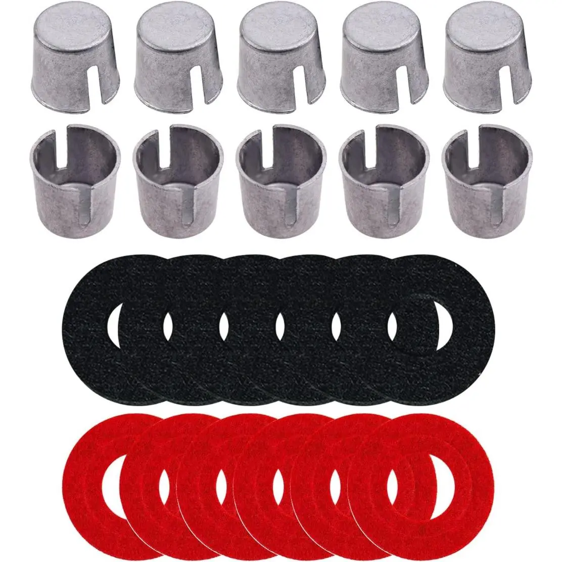 10 Piece Battery Post Terminal Shims, Lead Terminal Shim Caps with 12 Piece Washers For Top Post Battery Post Ends Repair