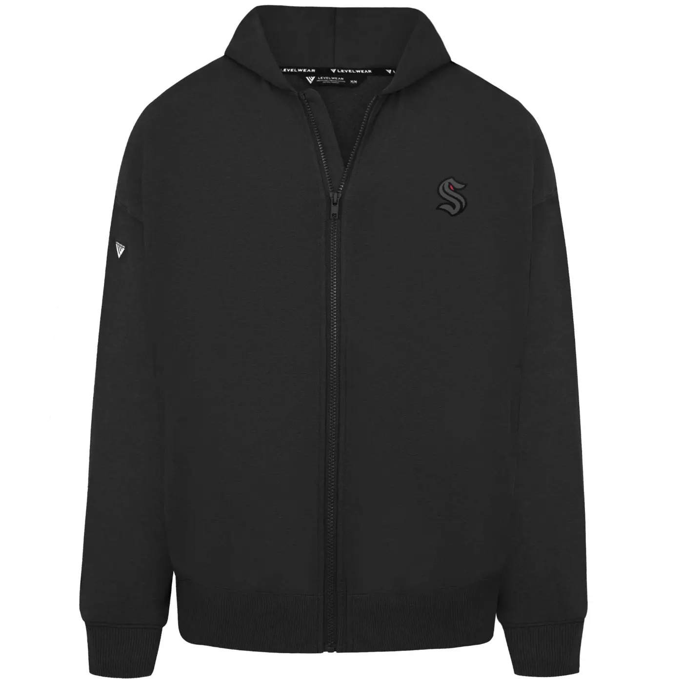 Seattle Kraken Levelwear Red Eye Uphill Full Zip Hoodie