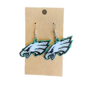 Fan Art Eagles Earring - Fashion Accessory .925 hooks