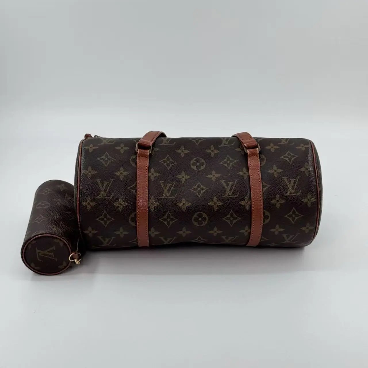 Pre-owned Louis Vuitton canvas Shoulder Bags Monogram Papillon 30 Bag with Pouch #3455116082237933