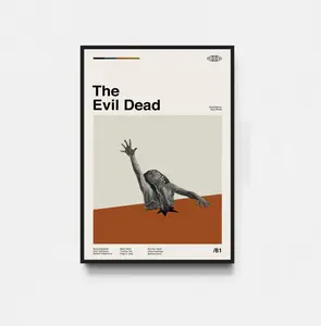 The Evil Dead Poster, The Evil Dead Print, Movie Poster, Midcentury Art, Minimalist Art, Retro Poster, Vintage Poster - No Frame