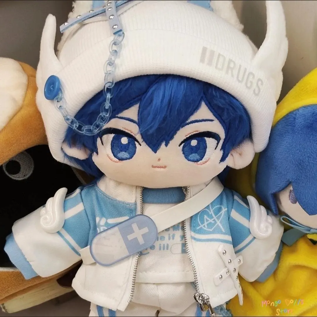 Stuffed 20cm Game COLORFUL STAGE! KAITO Virtual Idol Figures Cosplay Plush Dress Up Doll Toys Adorable Plushies Doll Gifts