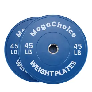 Garvee Heavy-Duty Low-Noise Rubber Bumper Plates Set, Premium Weightlifting Strength Training Equipment for Home Gym & Cross-Training, Available in 45LB to 100LB Pairs