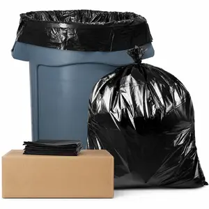 55 Gallon Trash Bags |   Value 50 Trash Bags w/Ties |   Heavy Duty Extra Large Industrial Trash Bags 55 Gallon, Lawn and Leaf Bags, Extra Large Outdoor Contractor Trash Can Liners, 50-60 Gallon
