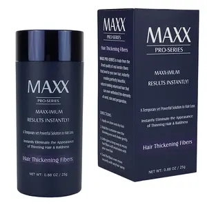 MAXX PRO-SERIES Hair Thickening Fibers - Hypoallergenic & Dermatologist Tested - 2 Months Supply - High-Quality Keratin Fibers for Instant Thickening - Multiple Colors Available