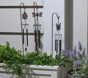 Set of 3 Mini Planter Windchimes