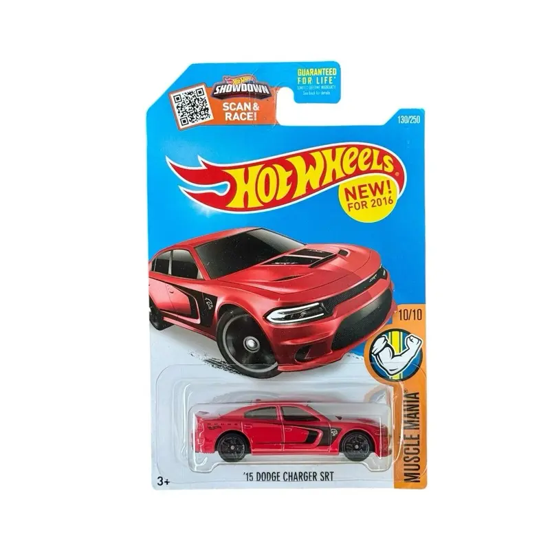 Hot Wheels ‘15 Dodge Charter SRT Red Muscle Mania 1:64 Diecast Car, Model Cars, Diecast Toys