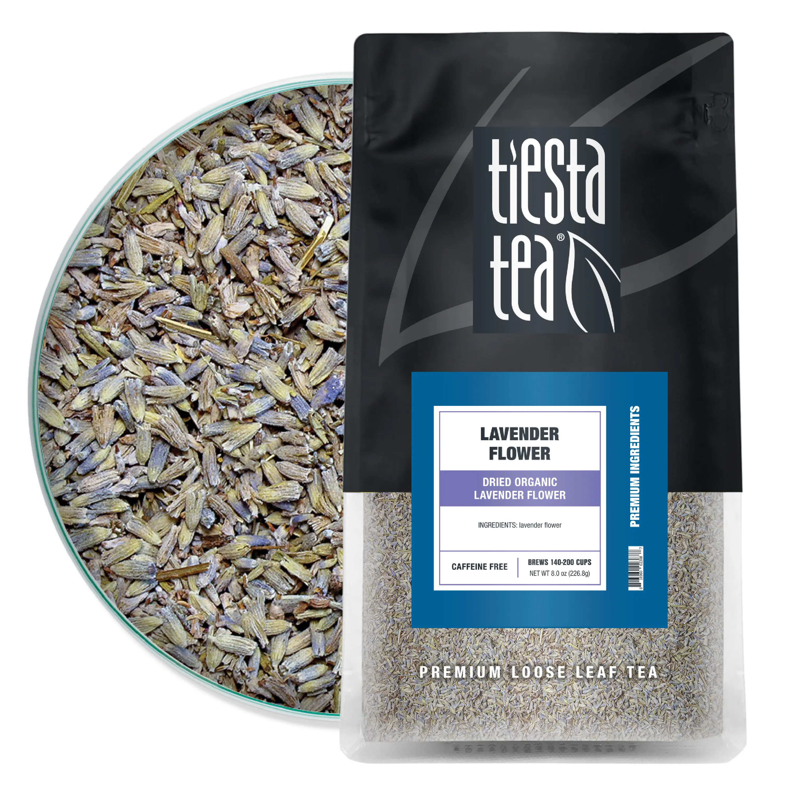 Organic Lavender Flowers, Dried Edible Lavender Buds Bulk Pouch | Tiesta Tea