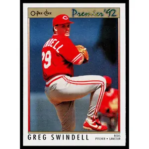 Greg Swindell 1992 O-Pee-Chee Premier #44 Cincinnati Reds