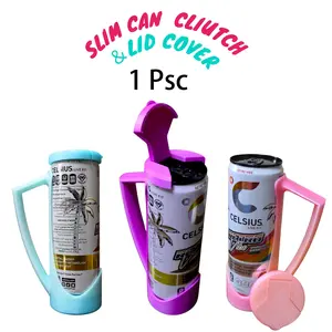 A set that includes a beer mug sleeve, coaster, and lid. These mug accessories offer a comfortable grip. They complement any interior decor and table setting, and are a must-have for beach trips and parties.