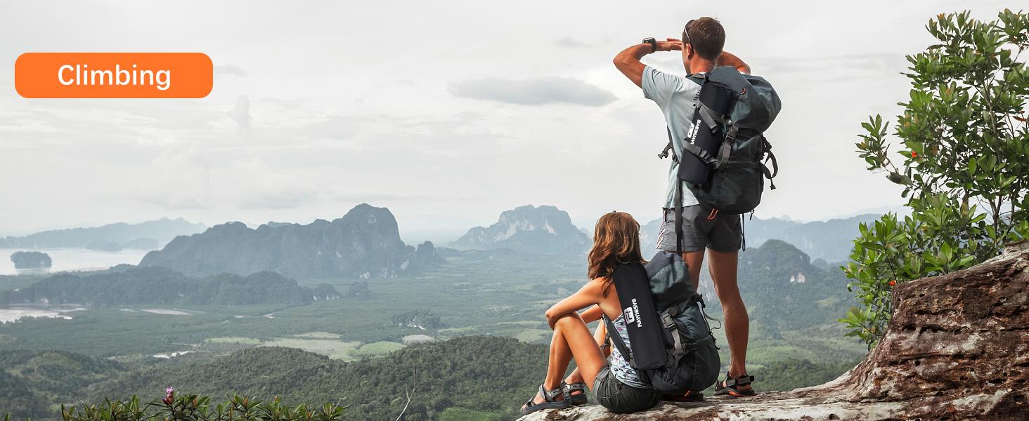 360° Swivel Camping Chairs, Portable Camping Chair with Headrest and Storage Bag, Lightweight Foldable Chair for Outside Camping, Hiking, Travel, Beach and Sports