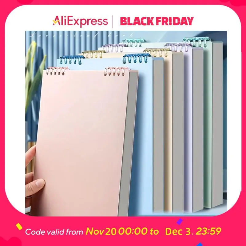 A5 Refillable Spiral Book-Shaped Writing Notebook - Top-Flip Binding, Detachable Lined Pages, Reusable Office Stationery for Students, Office Professionals