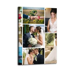 Custom Photo Canvas Prints with Optional Frames Personalized Wedding Wall Art for Home Decor Gifts and Souvenirs