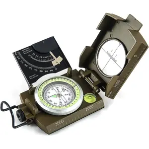Multifunctional Sighting Navigation Compass with Inclinometer | Impact Resistant & Waterproof Compass for Hiking, Camping