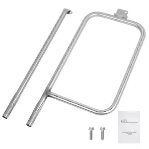 Stainless Steel Tube Burner Replacement For Weber Q3200 Q300 Q320 Q3000 Gas Grills - Durable High-Heat Tube Assembly, Compatible Weber BBQ Parts, Easy Install, Outdoor Cooking Accessory For Even Heat And Better Performance