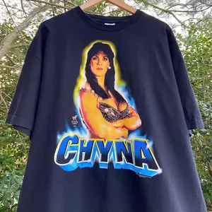 Vintage 2000 WWF Chyna Double Sided Graphic Tee - 9th Wonder of The World - WWF - Wrestling Shirt
