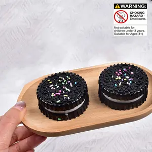 Stress Relief Toy Soft Clay Cookie, Effective Anxiety Reliever, Ultra-Soft Squeeze Toy for Kids and Adults, Relaxing Sensory Play