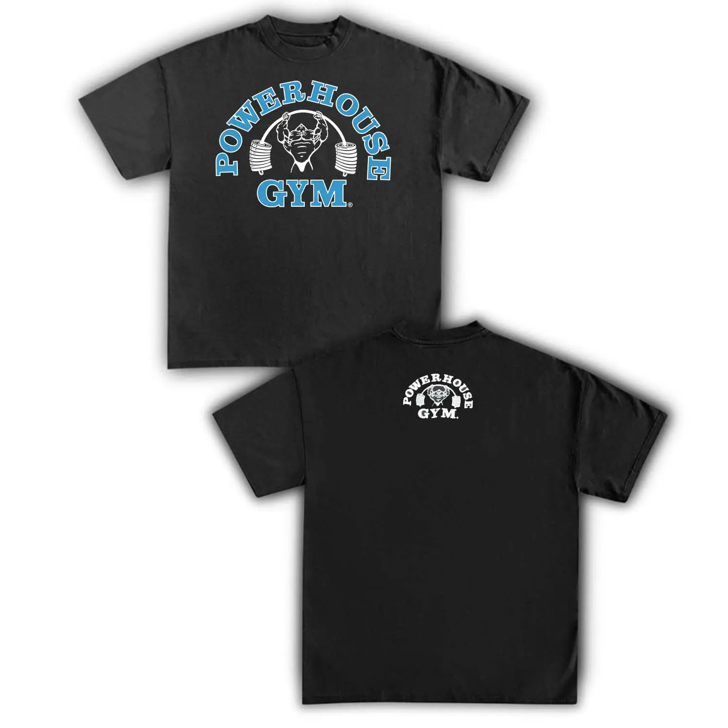 Men's Vintage 90s Powerhouse Gym T-Shirt - Retro Bodybuilding Graphic Activewear Tee, USA-Made Aesthetic Gym Apparel, Athletic Style Casual Athletic Apparel, Fitness Clothes Tops Muscle Gift, Activewear Tees, Athletic Style Activewear