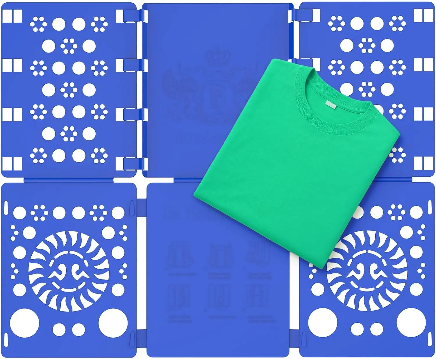 BoxLegend Shirt Folding Board – Durable Clothes Folder for T-Shirts, Laundry Organizer & Quick Folding Tool (Blue)