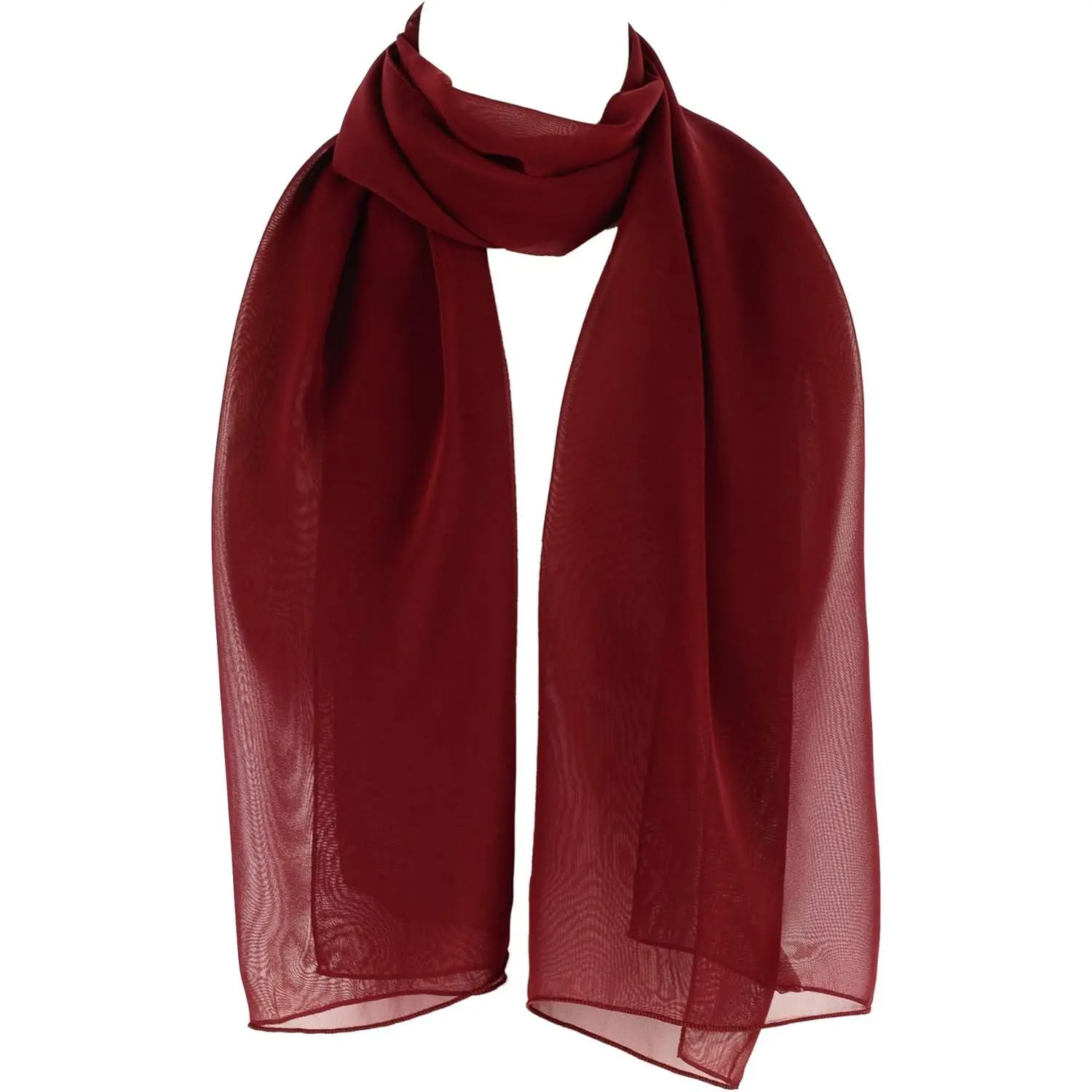 Chiffon Scarf Sheer Wrap for Women