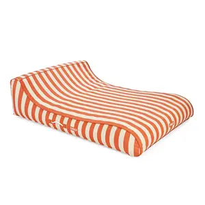 Double Fabric Lounger Orange Stripe