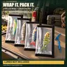 Fishing Lure Wraps 4 Pack with Bonus Hook Remover & Knot Tying Tool, Clear PVC Fishing Hook Covers, 7.87" x 3.94" Lure Protectors for Treble Hooks, Helps Prevent Snags & Tangles,toolupgrade