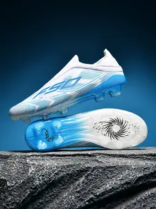 Men's Professional Football Shoes Long Stud Ag Fg Outdoor Sports Comfortable Breathable Artificial Grass Training Competition Shoes Football Boots