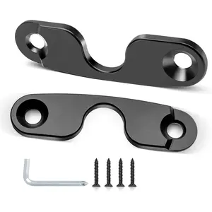 Aluminum Alloy Sun Visor Repair Kit for 2018-2023 Jeep Wrangler JK JL JT Gladiator Rubicon Sport Visor Clips Heavy Duty Visor Mounting Holder Fix Vehicle Sagging Sun Visor 2 Pack