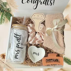 Engagement Gift Box, Personalized Bride to be Gift Box for Future Mrs, Bridal Shower Gift