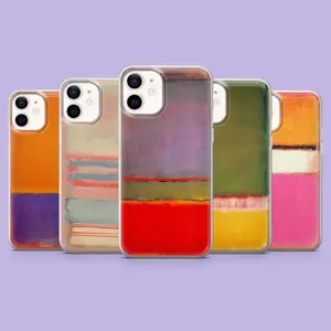 Mark R0thk0 Phone Case Abstract Modern Art Cover for iPhone 11, 12, 13, 14, 15, 16, 17 & more – check our available sizes
