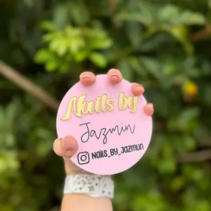 Acrylic Nailfie, Nailfie prop, Nailfie Disc, Nail Art, Nail photo prop