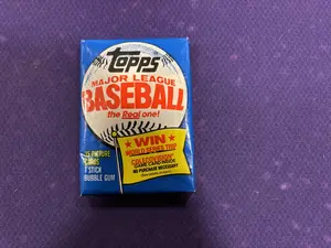 Topps 1983 Baseball Wax Pack with Possible Rookies Tony Gwynn Ryne Sandberg Wade Boggs Vintage Collectible Card Pack