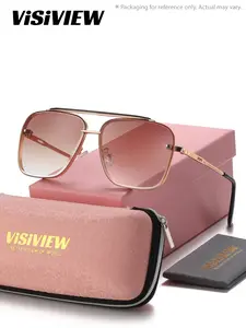 VISIVIEW Unisex Versatile Frameless Sunglasses Rock Climbing Rectangle Frame Sunglasses UV400