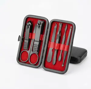 Men's Professional Manicure & Pedicure Kit – 7-Piece Nail Care Set with Travel Case, Premium Stainless Steel Tools for Grooming & Personal Care