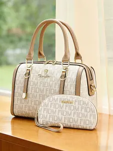 Luxury high-end handbags for women, 2-piece women's bag set, large-capacity Boston women's shoulder bag, crossbody bag and Commuter bag, currently popular and best-selling women's bag styles, suitable for commuting, work, shopping and travel