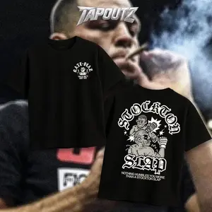 TAPOUTZ Nate Diaz Stockton Slap Heavy Cotton MMA Double Sides Unisex T-shirt For Fight Fan 209 Apparel Menswear Womenswear Gift For Fans DTG Breathable Printing Classic Soft