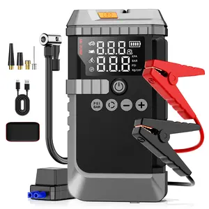 Soulor 3000A Jump Starter with Air Compressor Battery Jumper Starter Portable 10-in-1 Car Jump Starter Portable 12V Jump Box with 160PSI Tire Inflator LED Light and Jumper Cables