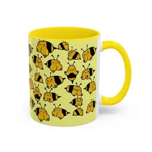 Boobees Bee Mug, Funny Bumblebee Coffee Cup, Naughty Adult Humor Ceramic Mug 11oz 15oz, Coworker Gift, Best Friend Gift