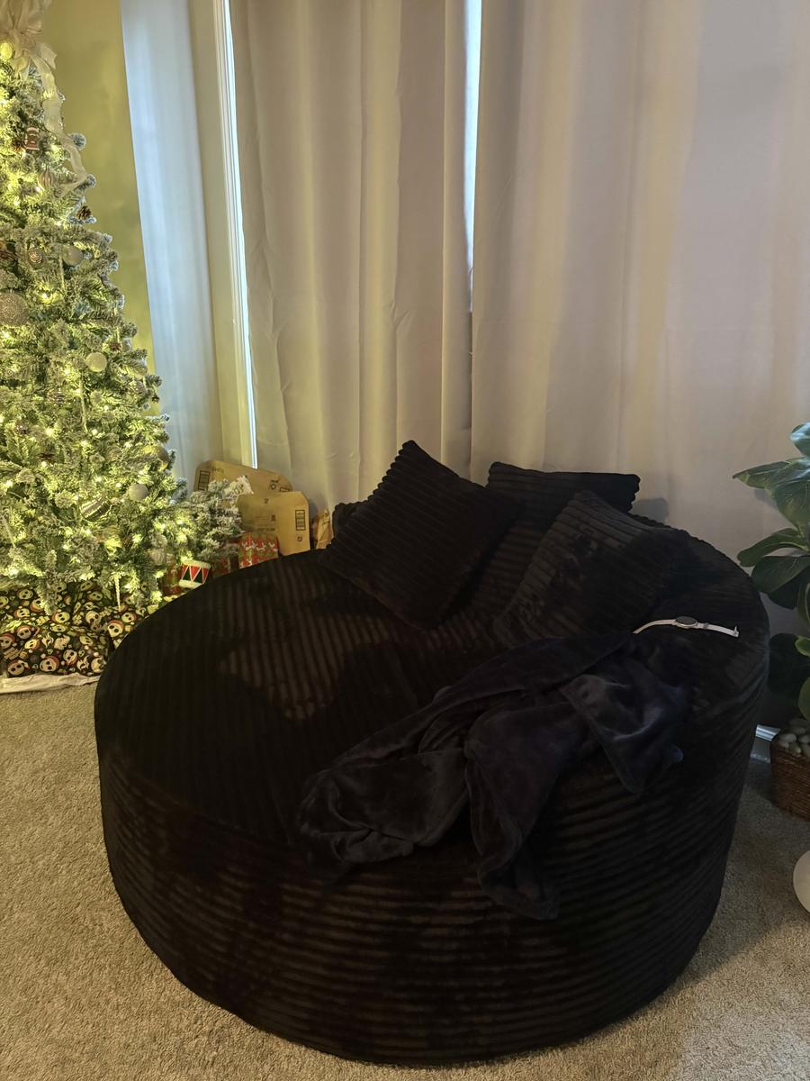 Item: Black Plush Corduroy