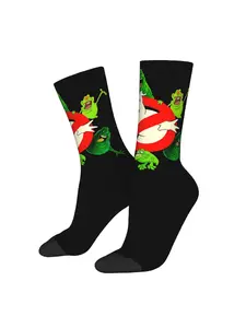 1 Pair BIIHUDU Men's Monster Design Socks Novelty Crew Socks for Outdoor Casual Attire