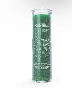 Money Release 7 Day Scented Candle - 170 Hour Burn Time, 100% Paraffin Wax, Decorative & Aromatic for Financial Abundance