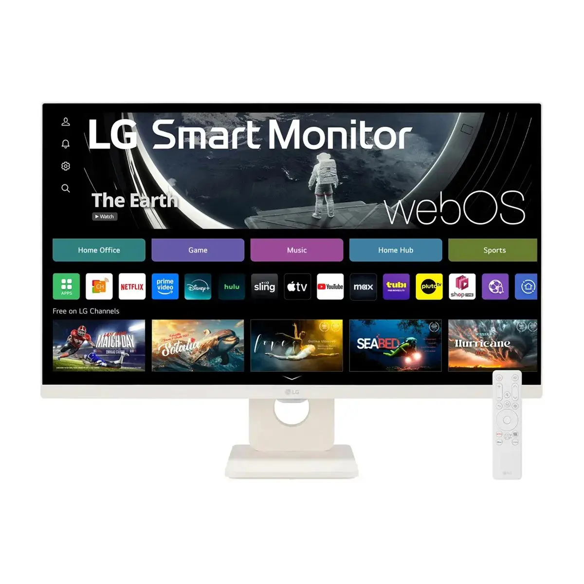 LG 27U511SA-W 27" 16:9 Full HD 100Hz IPS LCD HDR Monitor with WebOS, White