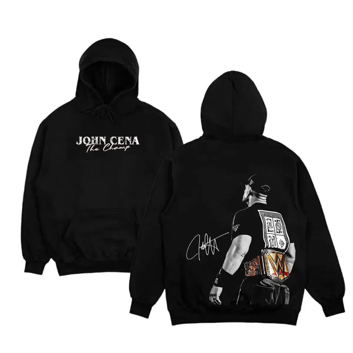 JOHN CENA THE CHAMP HOODIE, WWE Fans Hoodie, John Cena WWE Hoodie, Unisex Graphic For WWE Fans Clothing, WWE Hoodie, Menswear Cotton CLothes