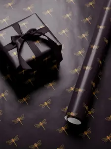 Dragonfly Gift Wrap Roll Wrapping Paper Print Dragonfly Gift for Her Bug Lover Elegant Gift Wrap Garden Lover Gift for Women Wedding Gift