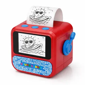AI Sticker Printers - Sticker Box Printers for Kids ,Portable Printer, Voice-to-Print Mini Thermal Printer, Inkless Portable Sticker Maker for Coloring Pages, Journals, Labels, Notes & DIY Crafts,DIY Graffiti,AI Toys,Includes 5 Free Thermal Paper Rolls