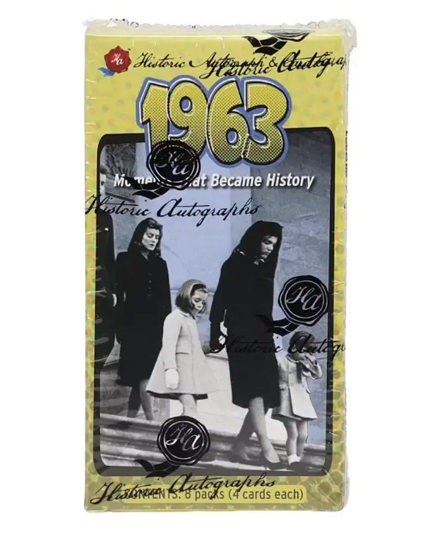 2026 Historic Autographs 1963 Moments That Became History Hobby Box